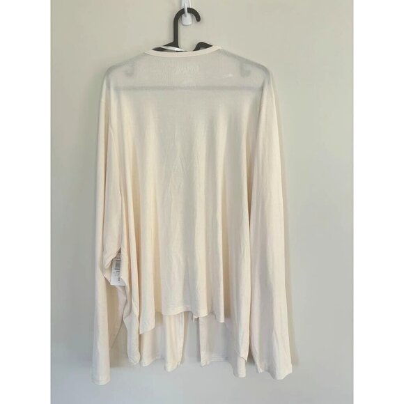 TORRID Super Soft Tie-Front Cardigan Plus Size 4X Long Sleeve Ivory NWT - Picture 6 of 9